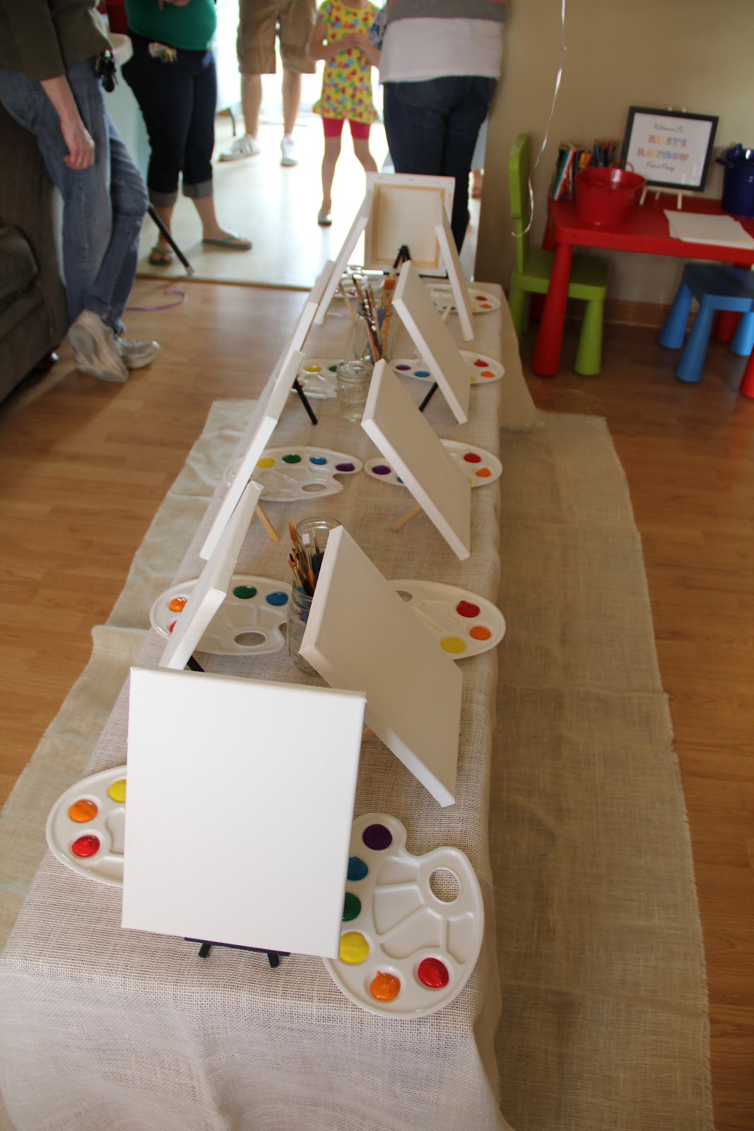 My Girls Riley's 5th Birthday A Rainbow Paint Party