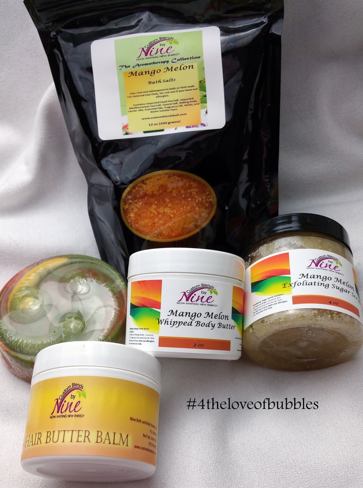 Review Custom Blends by Nine For the Love of Bubbles