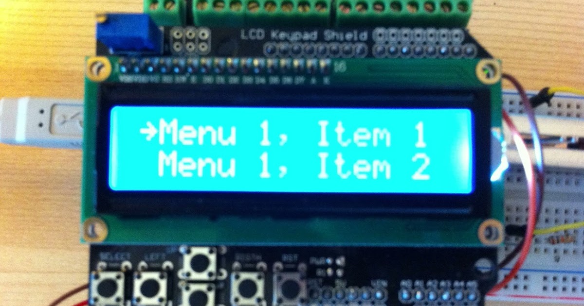 The Making of a Maker Simple Vertical Menu for Arduino LCD Shield
