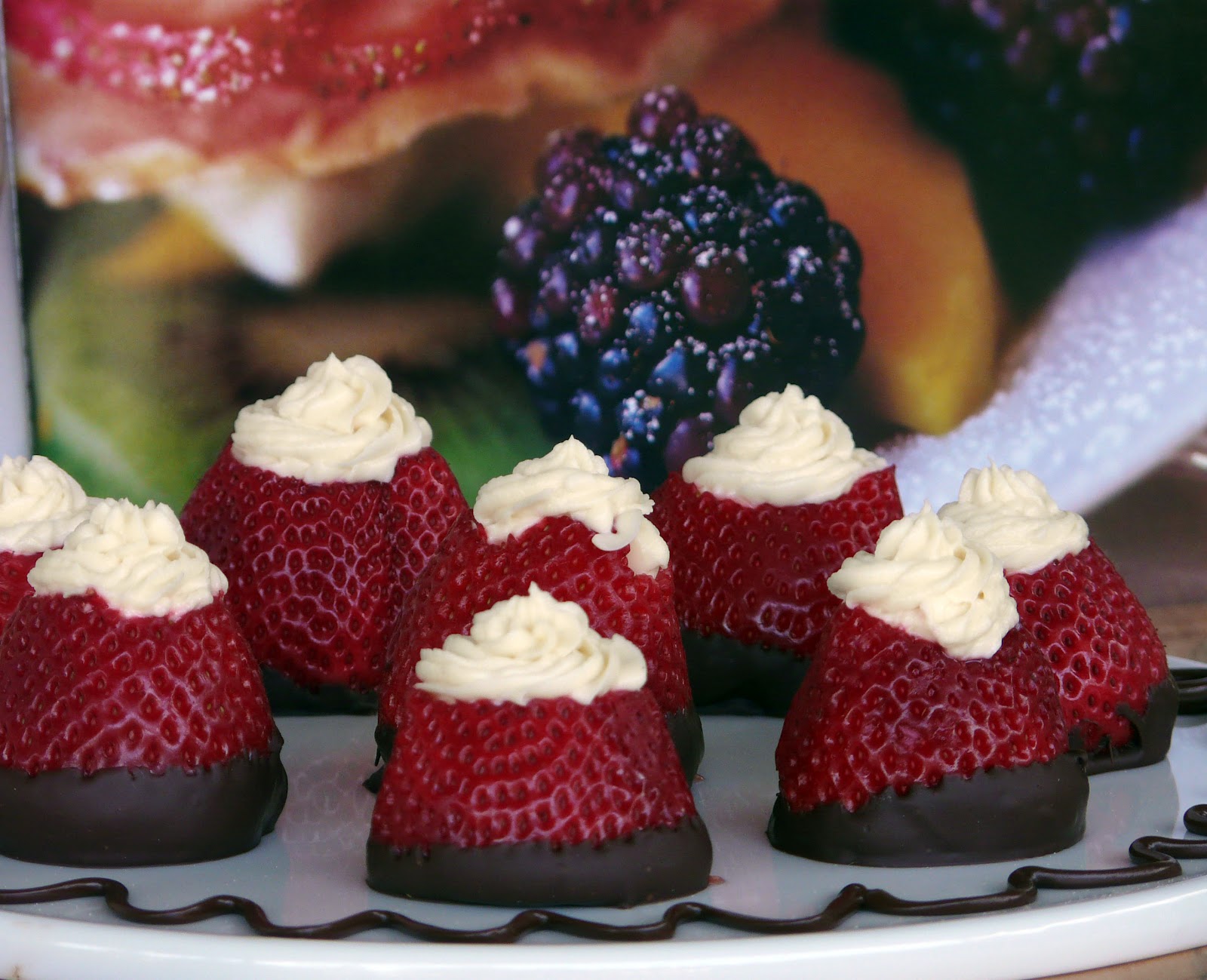 Thibeault's Table Cream Cheese Filled Strawberries