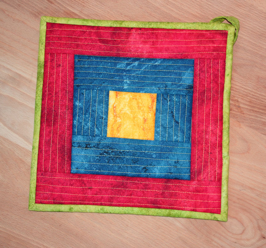Inspired by Fabric QuiltAsYouGo Hot Pad