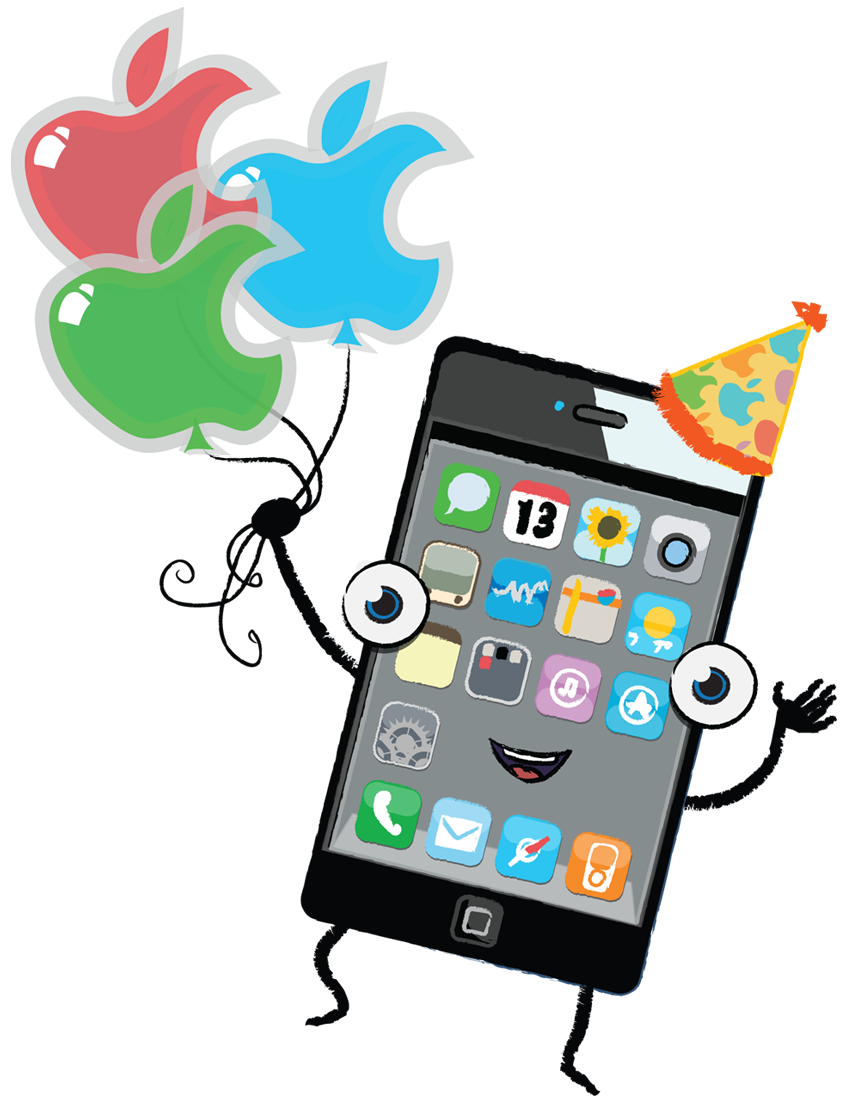 iPhone birthday image | James Brunner Digital Illustration
