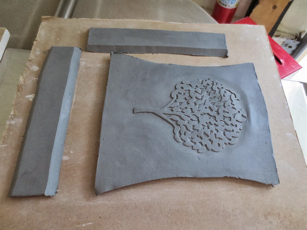 Too many hobbies! Finally used foam cuts on my pottery