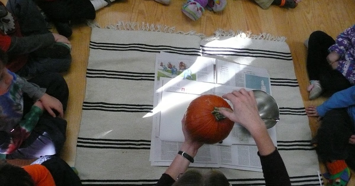 Montessori Teachings Pumpkin Dissection