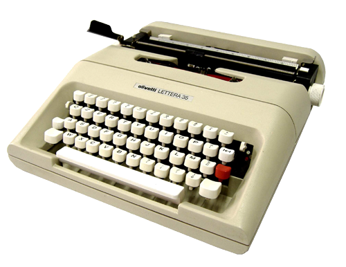 monophonica: レトロなタイプライター Olivetti Lettera 35 がやってきた！