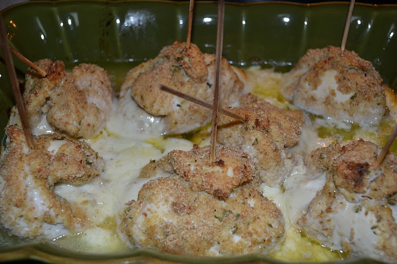 Delectable Delights with Rebecca Breaded Chicken Stuffed with Mozzarella