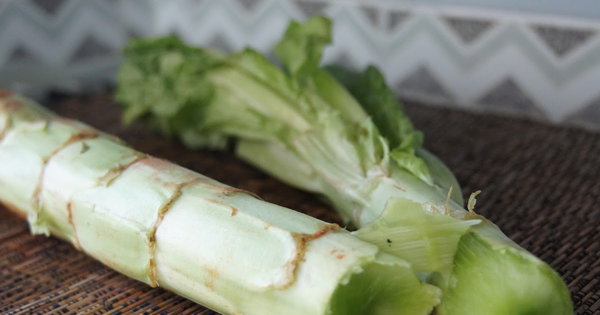 chriseathealthy Stem Lettuce StirFry and Salad