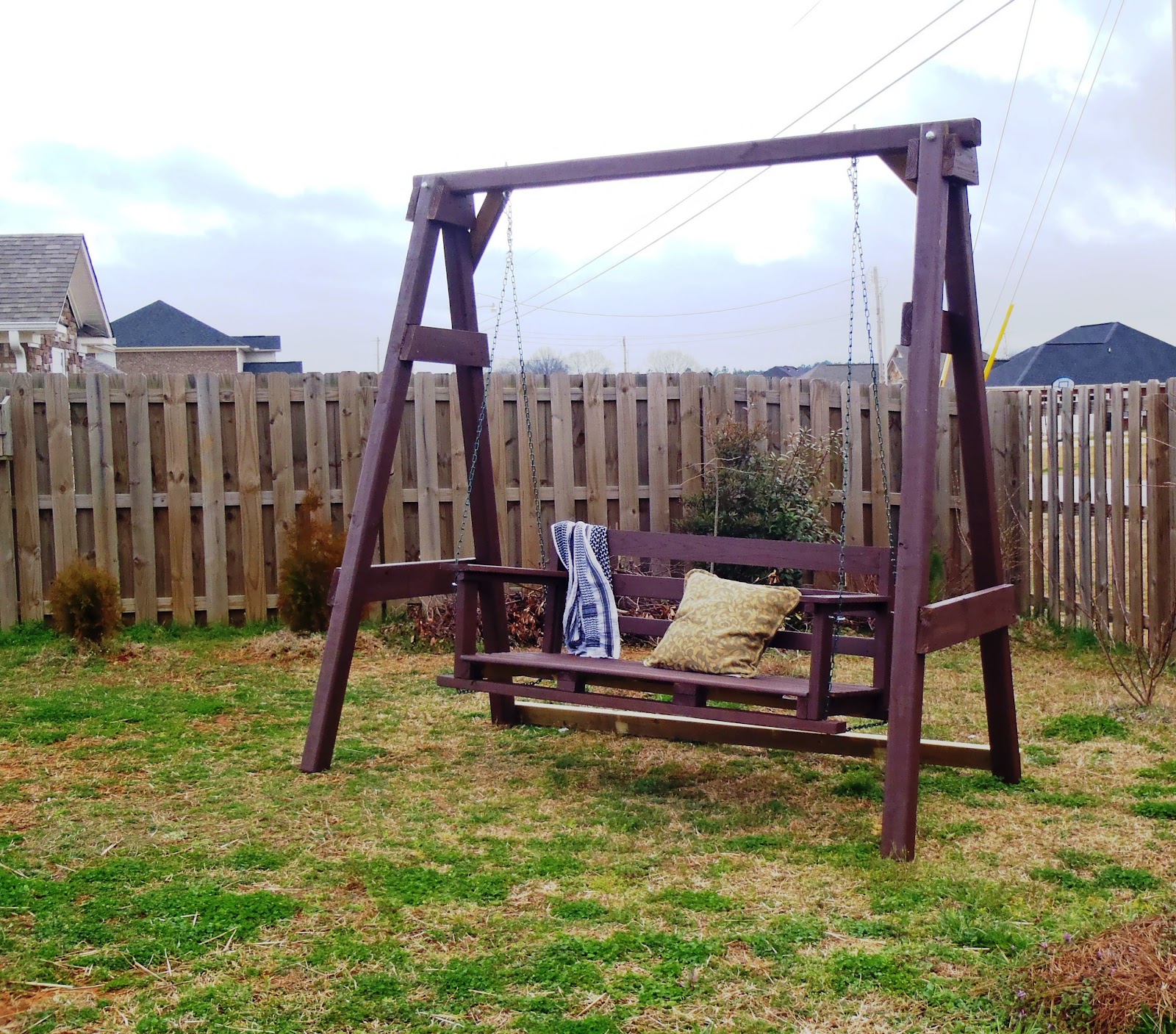 how to build swing set with a frame stand