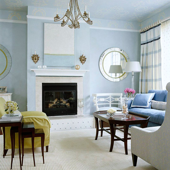 Baby blues in grown up spaces! - The Enchanted Home