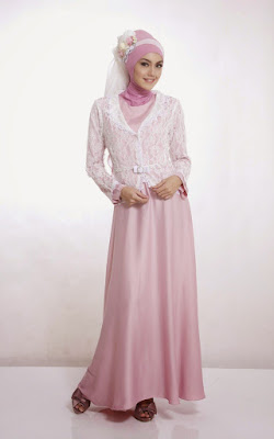 baju muslim pink
