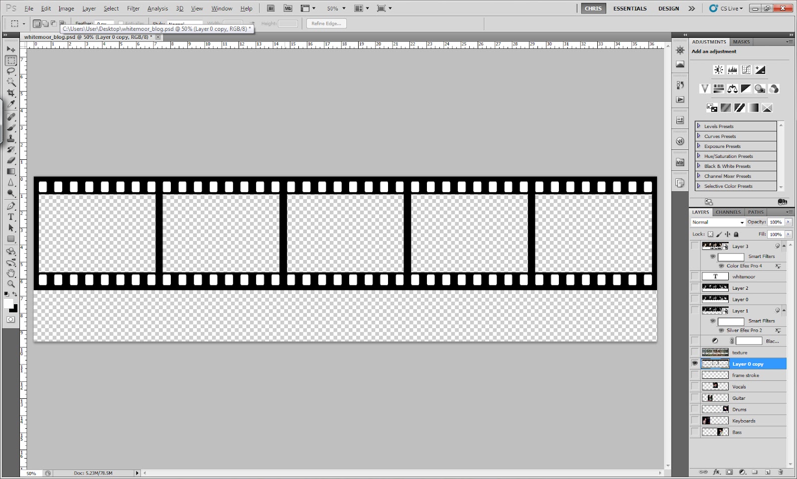 Photo Strip Template