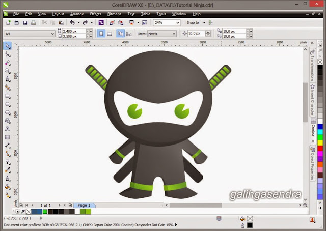 Free Download CorelDraw Little Ninja