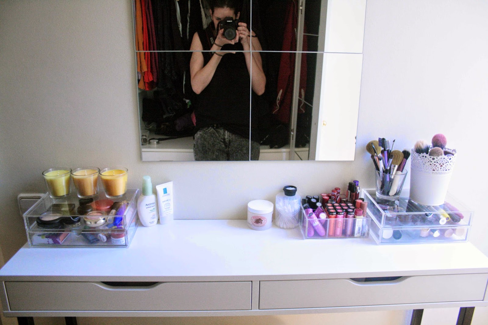 DIY narrow vanity IKEA solutions The Josie Franco