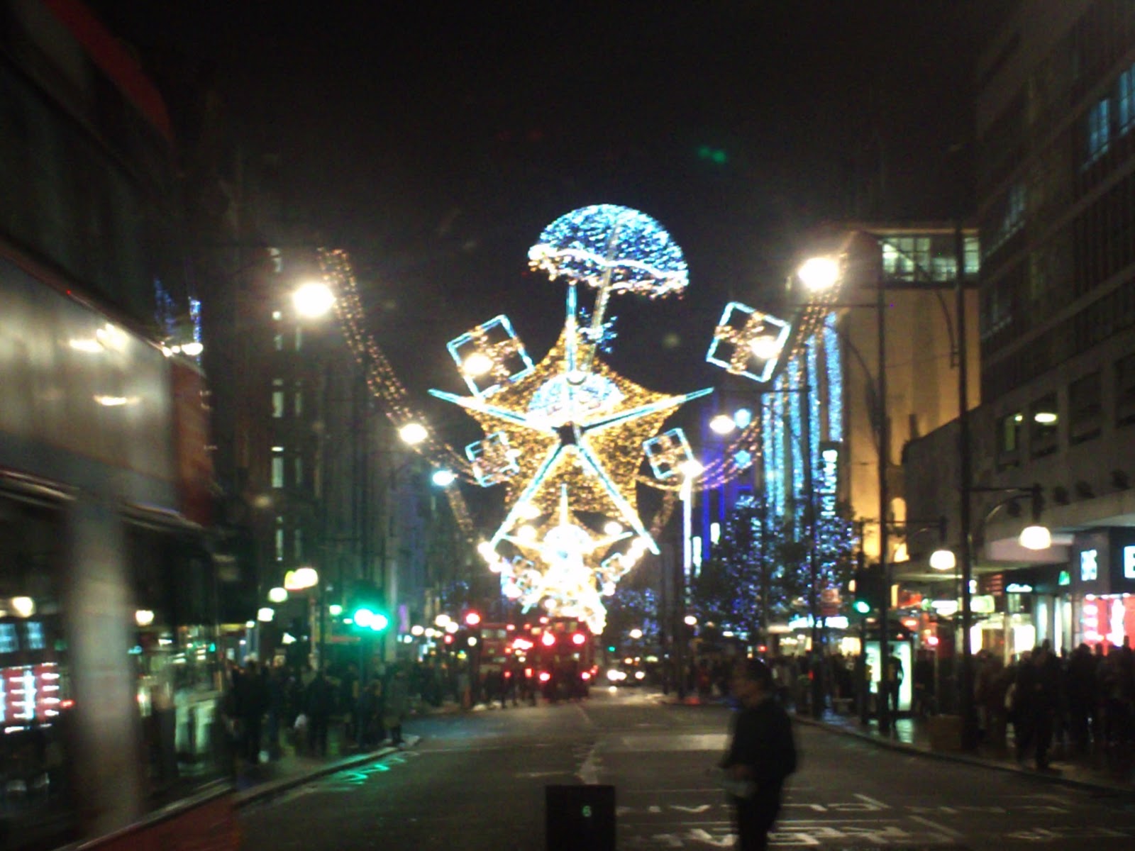 Fruits of Success London West End Stores Christmas Lights and Shop