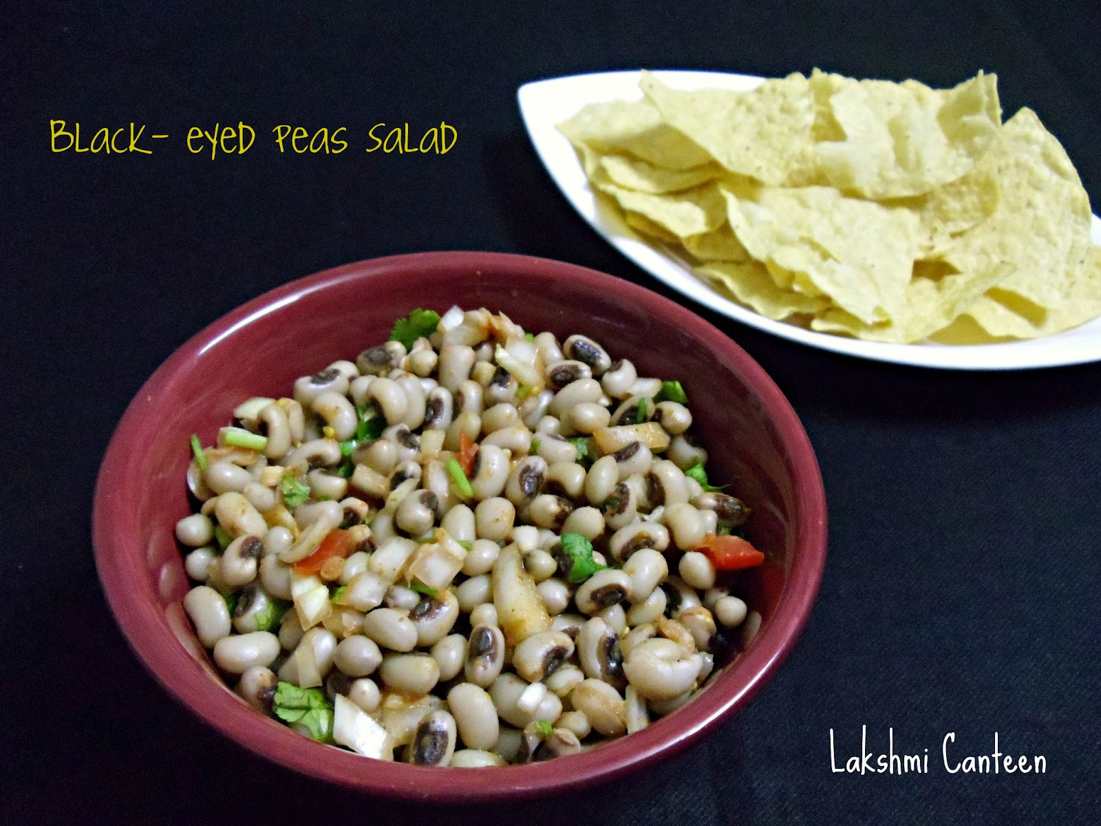 Lakshmi Canteen BlackEyed Peas Salad