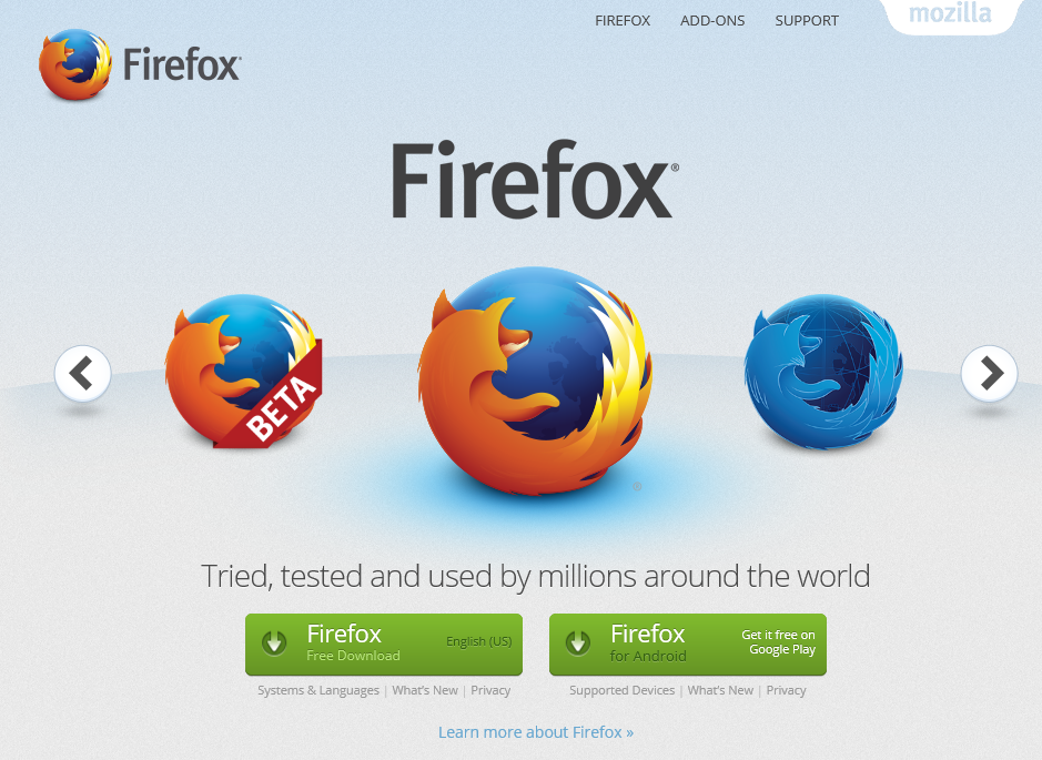 Hodentek: Install Firefox for Windows 10