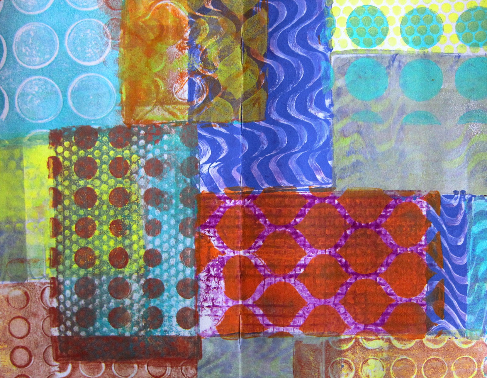 Printing with Gelli Arts® Stamping with Gelli Plates