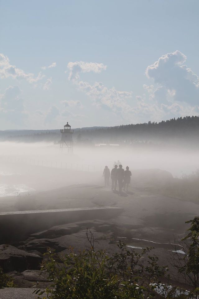 Likeness in a Change of Scenery Harborside at Grand Marais on Lake