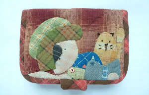Japanese Patchwork Fabric Quilt Card Holder