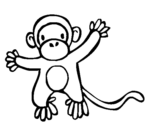 Desenho De Macaco Animal Isolado Página Para Colorir Crianças Gráfico  Criança Chimpanzé Vetor PNG , Desenho De Animais, Desenho De Macaco, Desenho  Chave Imagem PNG e Vetor Para Download Gratuito