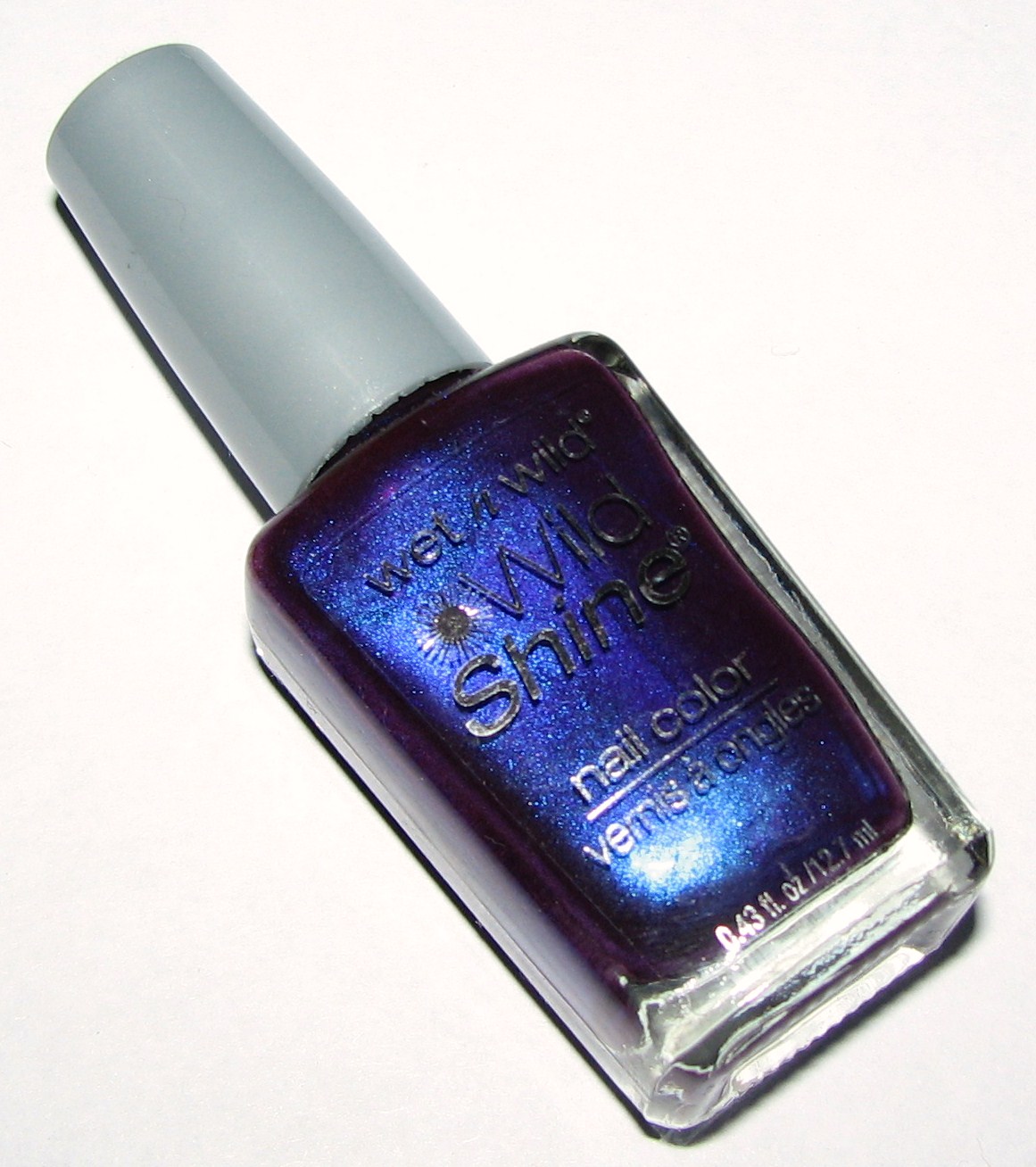 Blushing Noir Wet N Wild EGGPLANT FROST 417F Wild Shine Nail Polish