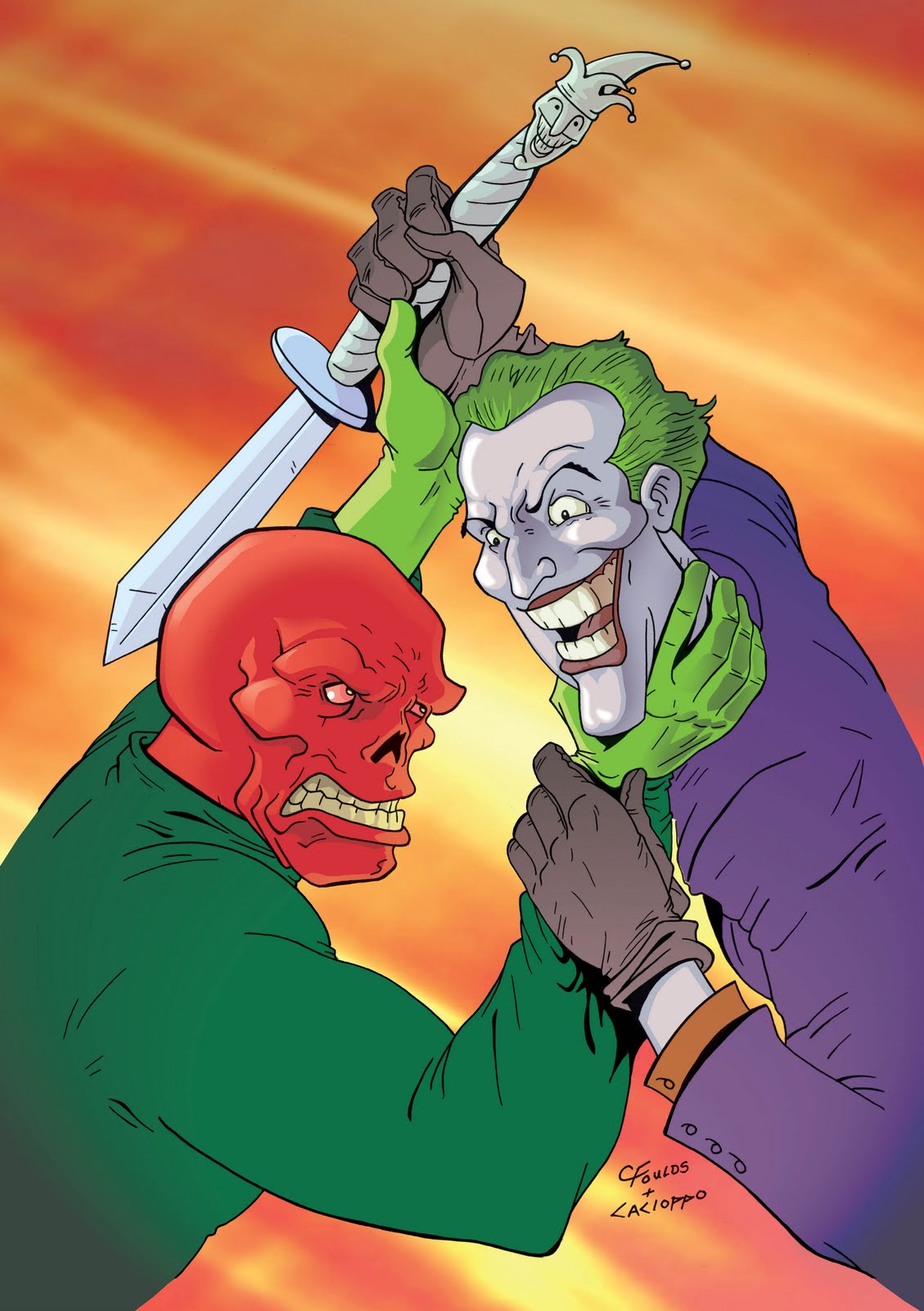 Anthony Cacioppo's Kaso Comics Blog THE RED SKULL VS THE JOKER