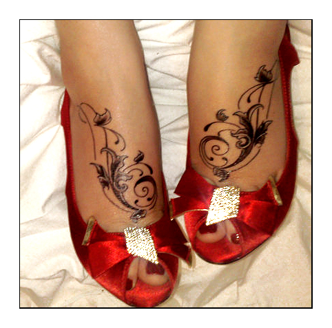 cute tattoos for women on foot. Cute and Feminine Foot Tattoos for Women