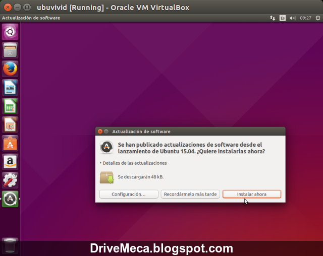 DriveMeca instalando Linux Ubuntu Desktop Vivit Vervet 15.04 paso a paso