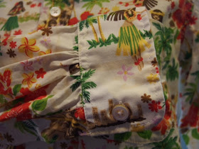 FWK by engineered garments 19th century BD shirt in natural hula girl print