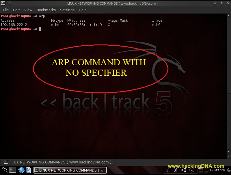 HACKING COMMAND LINUX NETWORKING COMMANDS ON BACKTRACK 5 LINUX