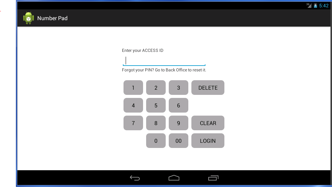 Android Development Onscreen Number Pad in Android
