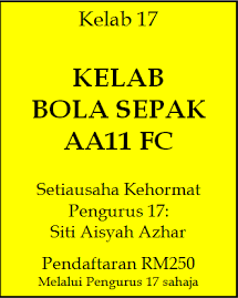 KELAB BOLA SEPAK AA11 FC