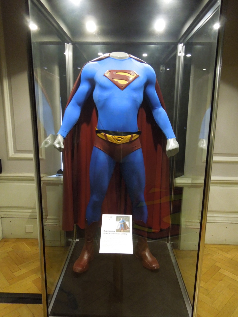 Man of Steel Superman suit on display - domesticjenni