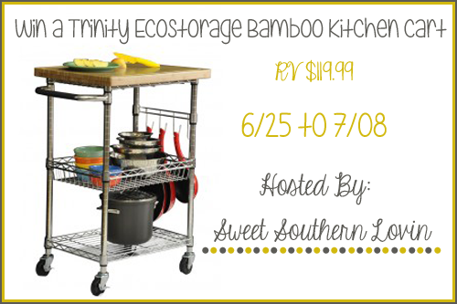Trinity EcoStorage Bamboo Kitchen Cart Giveaway Trinity EcoStorage Bamboo Kitchen Cart Giveaway