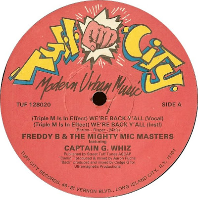 Freddy B & The Mighty Mic Masters – (Triple M Is In Effect) We're Back Y'all / Coolin' On The Ave (1987, VLS, 320)