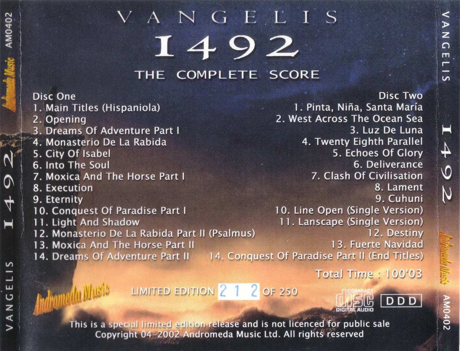 Chillout Sounds Lounge Chillout Full Albums Collection 1492 Conquest Of Paradise Soundtrack