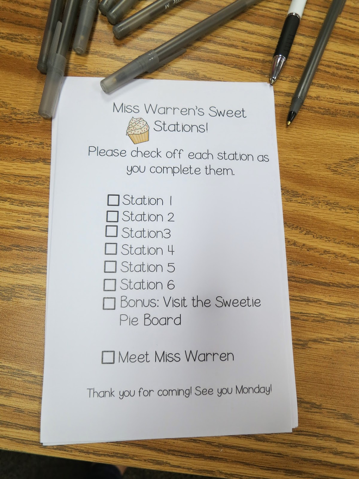 Open House Stations The Elementary Darling