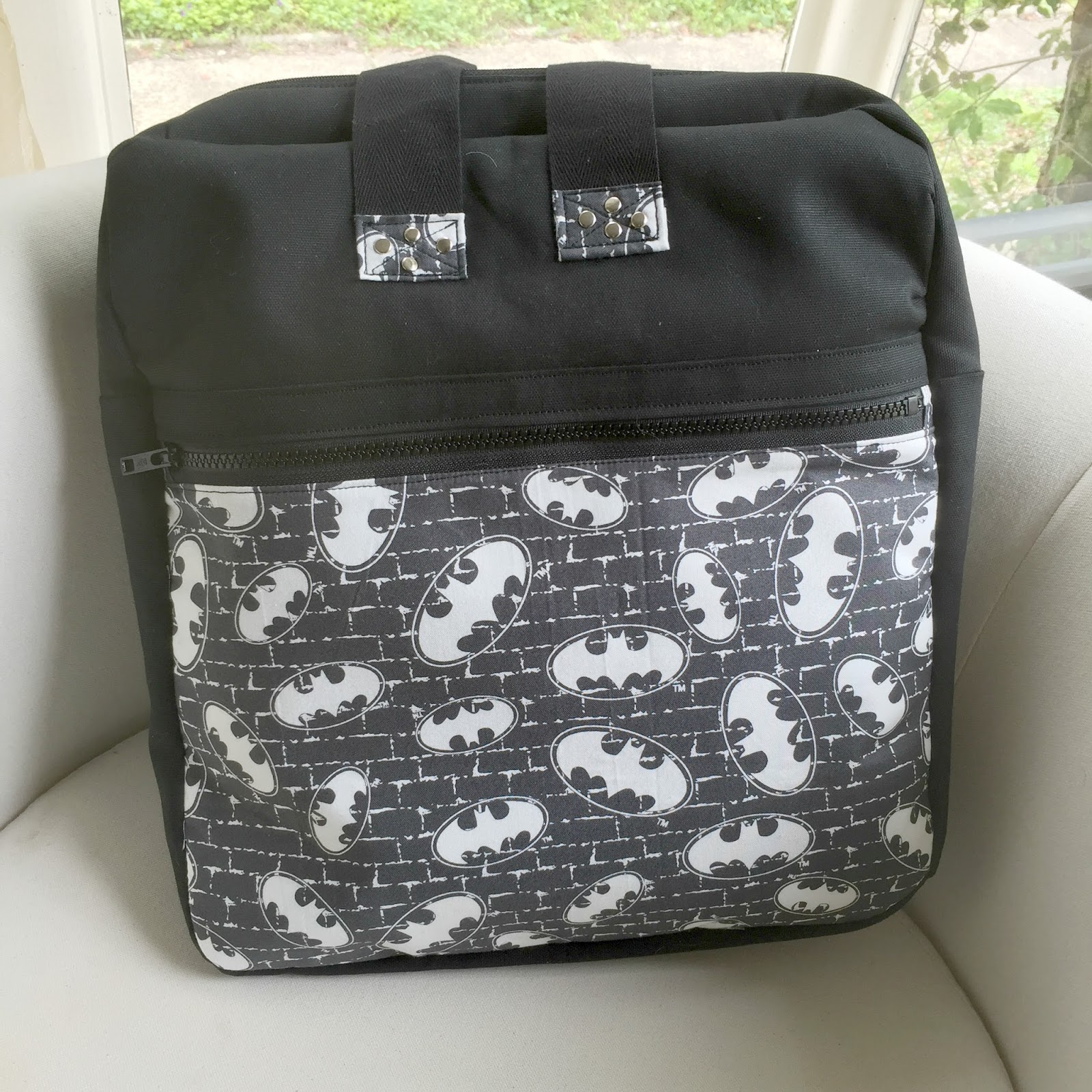 Mrs H the blog How to add a Zipped pocket onto your Bookbag Backpack