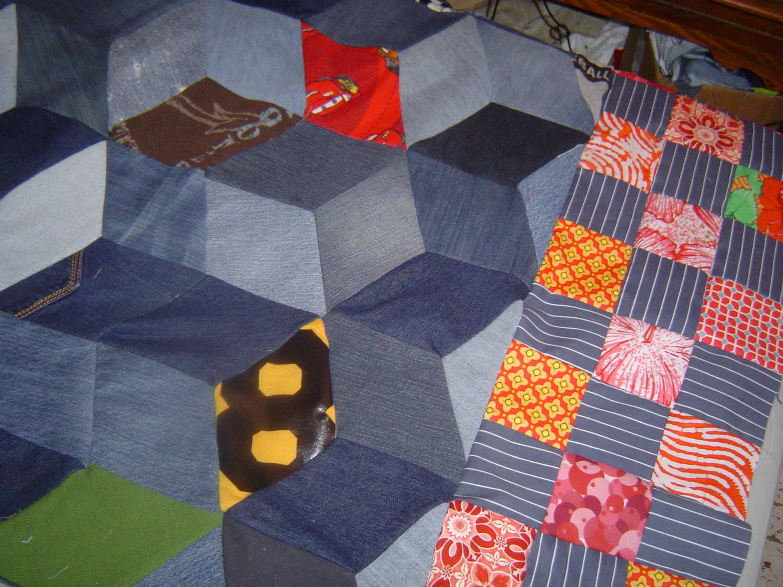 recycled quilt New Denim quilt!