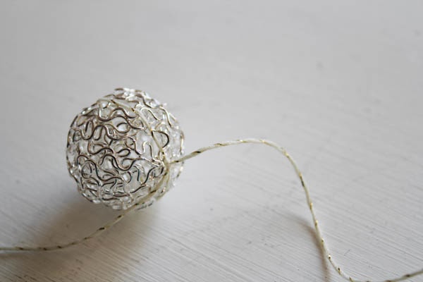 Silver Wire Ball garland
