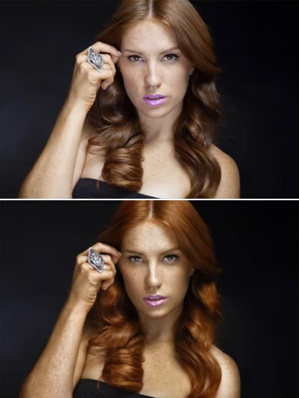 Redhead Girl With Freckles Retouch Redhead Girl With Freckles Retouch