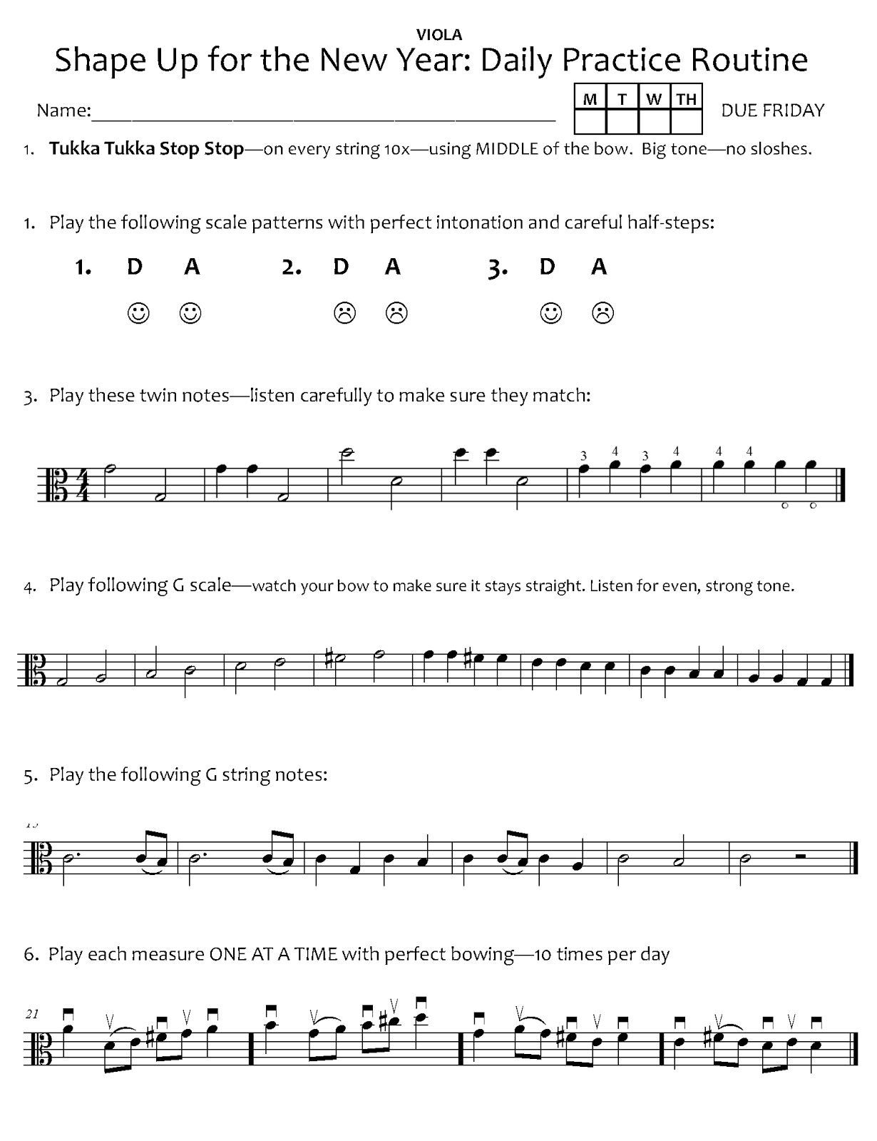 Orchestra Classroom Beginning String Orchestra New Years Practice Routine