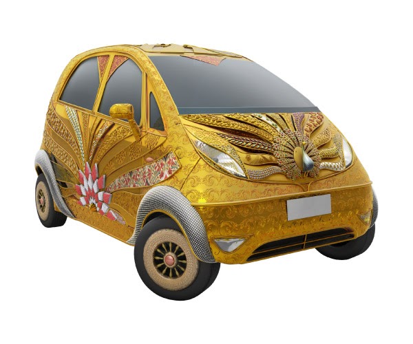 Amazing Nano Golden Car