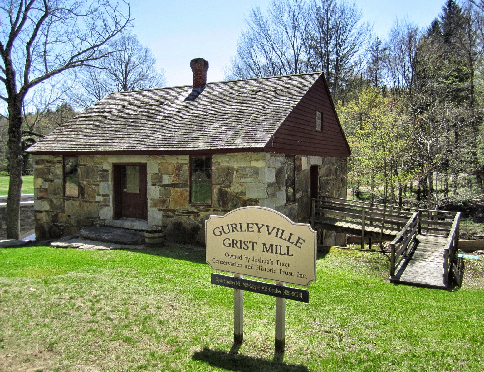 The Size of Connecticut Gurleyville Grist Mill