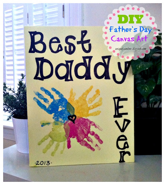 diy father's day canvas