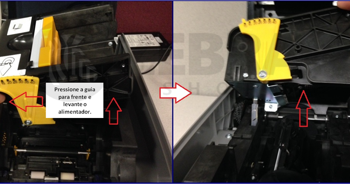 Zebra Mestre Problema na Zebra Card Mechanical Error