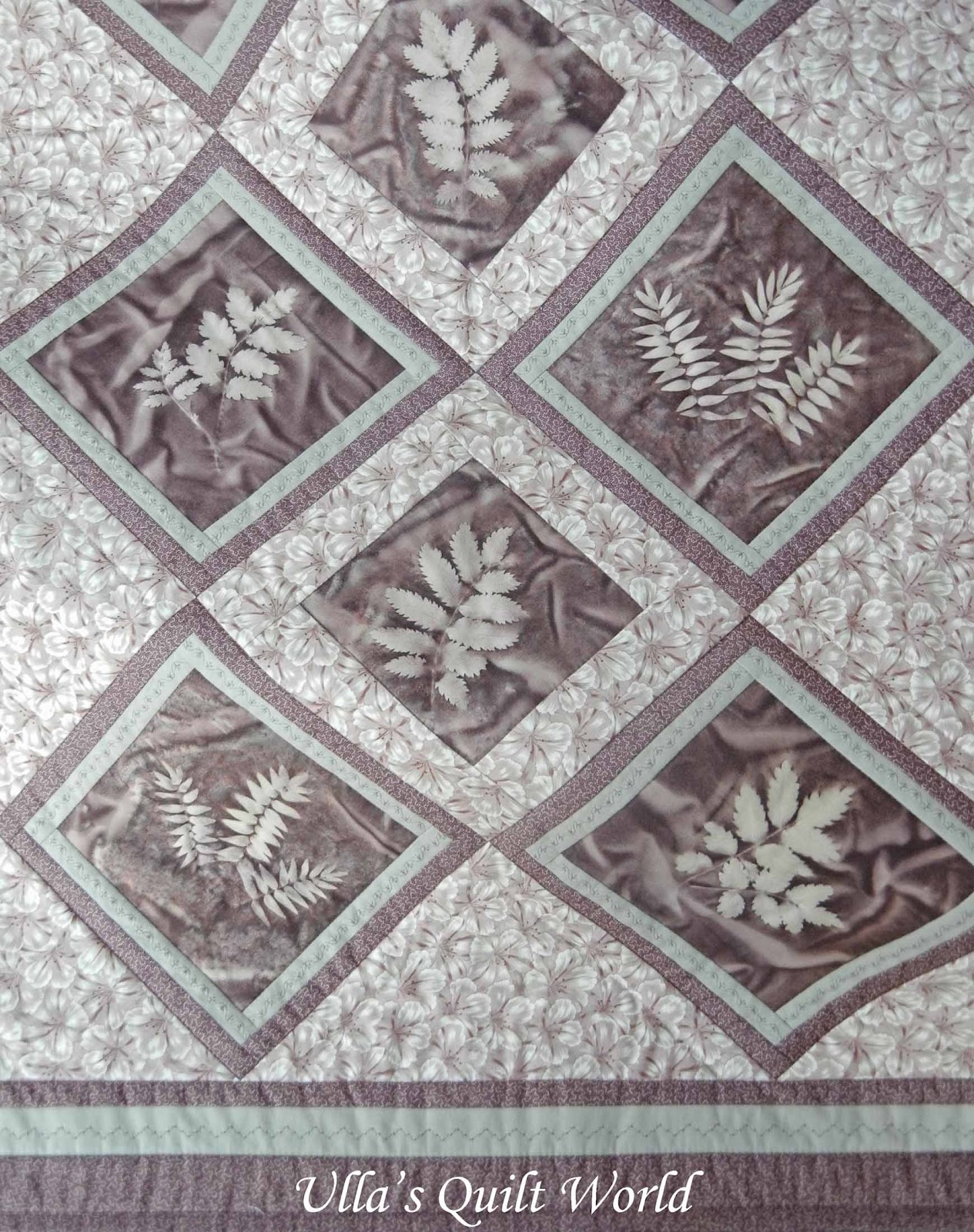 Ulla's Quilt World Quilt blanket, sun dyed fabric