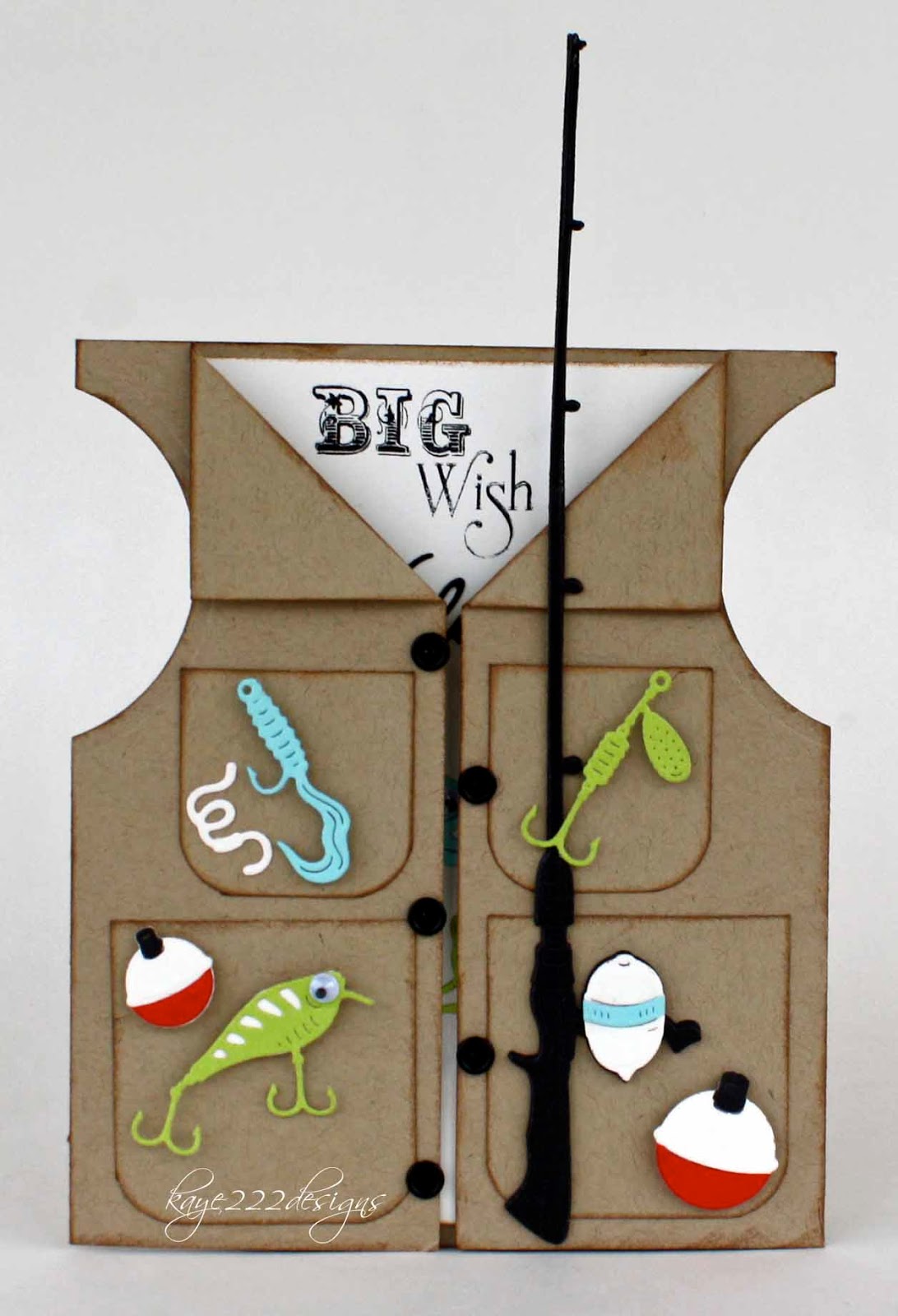 Fishing Vest Card With Lisa Blastick Cheery Lynn Designs Inspiration Blog