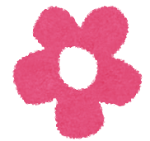 小さな花のイラスト「ピンク」