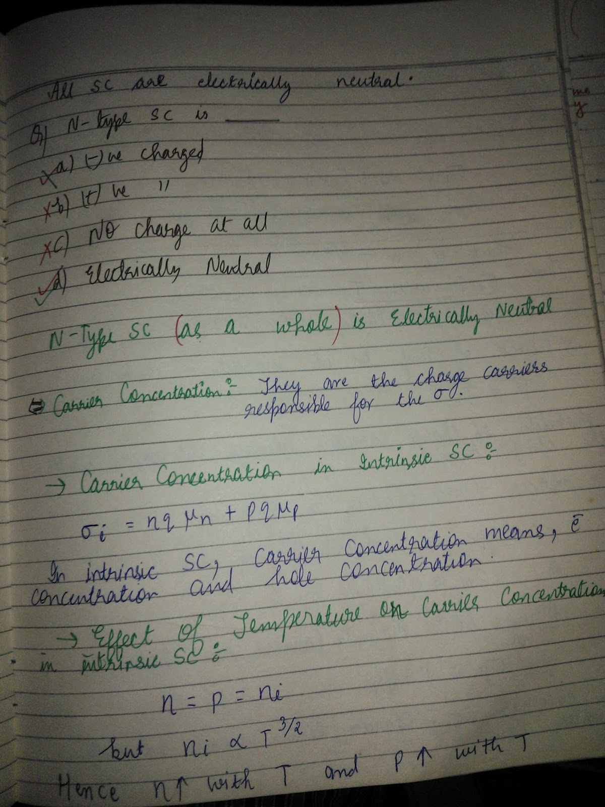 ELECTRONIC DEVICE CIRCUIT LAW OF ELECTRICAL NEUTRALITY AND EFFECT OF